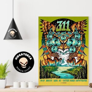 311 Band Merch Of The Unity Tour 2024 In Bend Or At Hayden Homes Amphitheater On August 29 Poster Canvas