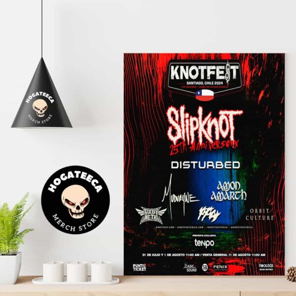 BABYMETAL With Slipknot Will Perform At Knotfest Santiago Chile 2024 In Saturday November 2 2024 Home Decor Poster Canvas