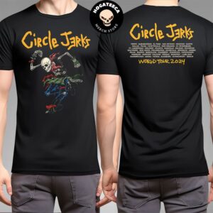 Circle Jerks Skank Man 2024 North American Tour Merchandise Two Sides Unisex T-Shirt