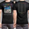 Coldplay Vienna AUT Music Of The Spheres World Tour On 21 22 24 25 August 2024 At ERNST-Happel-Stadion Limited Edition Merchandise Two Sidses T-Shirt