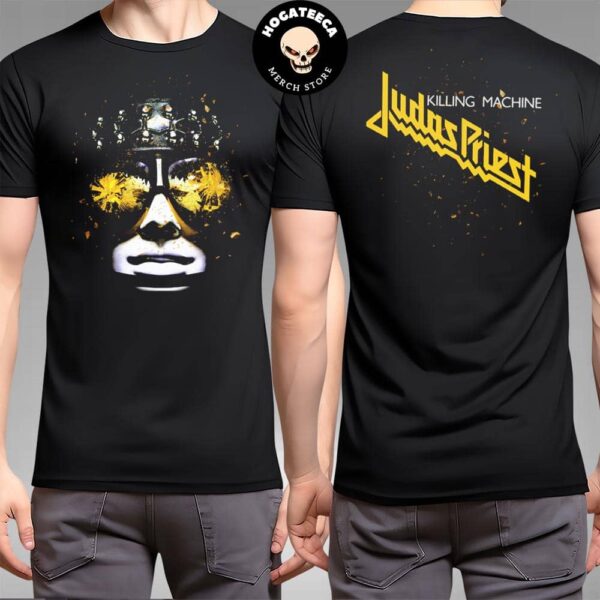 Judas Priest Killing Machine Artwork And The Classic Judas Priest Logo Merchandise Two Sides T-Shirt