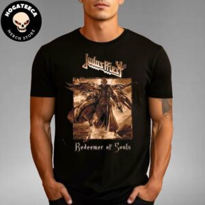 Judas Priest Redeemer Of Souls Album Square Merchandise T-Shirt