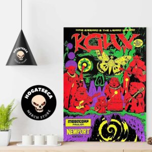 King Gizzard And Lizard Wizard Merch Poster At Megacorp Pavilion In Newport Kentucky On 25th August 2024 Home Decor Poster Canvas