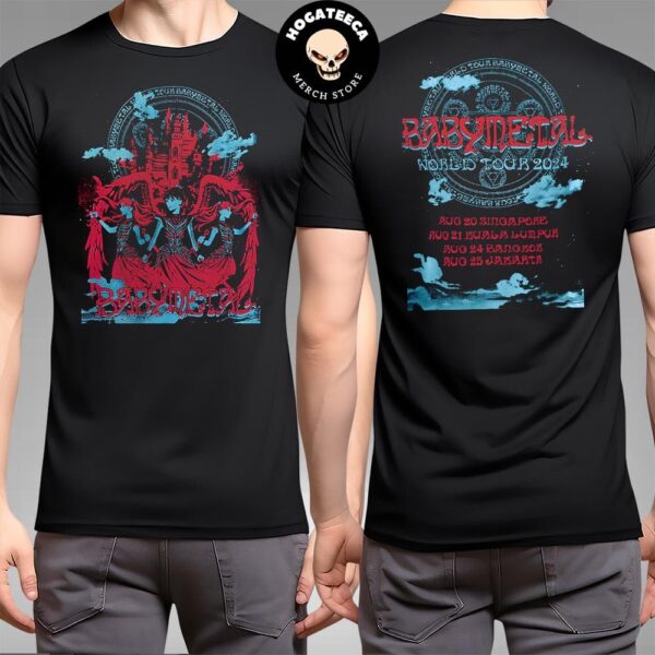 Kingslayer Tee BABYMETAL Tour 2024 Merchandise Unisex Two Sides T-Shirt