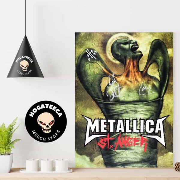 Metallica Album St Anger Art Print-Signed Fifth Member Exclusive Poster Canvas