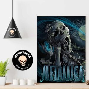 Metallica M72 Edmonton Alberta North American Tour Night 1 Merch Poster For Tour At Commonwealth Stadium Canada On August 23 2024 Poster Canvas