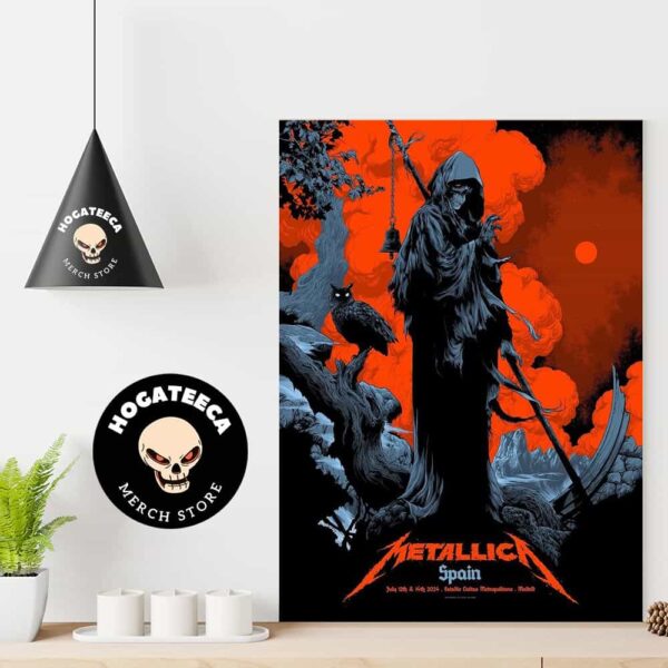 Metallica M72 World Tour No Repeat Weekend At Estadio Civitas Metropolitano In Madrid On July 12th And 14th 2024 Merchandise Poster Canvas