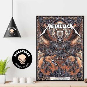 Metallica No Repeat Weekend Of The 2023 European M72 World Tour Amsterdam Netherlands Paris France Humburg Germany Castle London England Gothenburg Sweden Poster Canvas