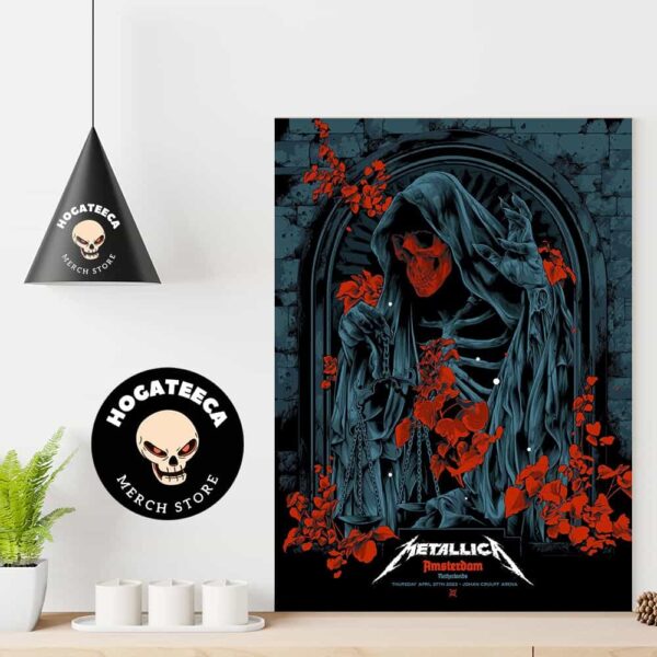 Metallica No Repeat Weekend Of The 2023 European M72 World Tour In Amsterdam Netherlands On Thursday April 27th 2023 At Johan Cruijff Arena Poster Canvas