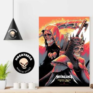 Metallica No Repeat Weekend Of The 2023 European M72 World Tour In Donington England VIII VI MMXXII Poster Canvas