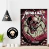 Metallica No Repeat Weekend Of The 2023 European M72 World Tour In Montreal Quebec At Stade Olympique On August 13th Poster Canvas