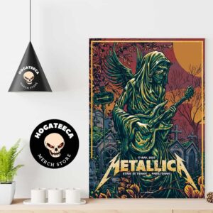 Metallica No Repeat Weekend Of The 2023 European M72 World Tour On 17 May At Stade De France In Paris France Poster Canvas