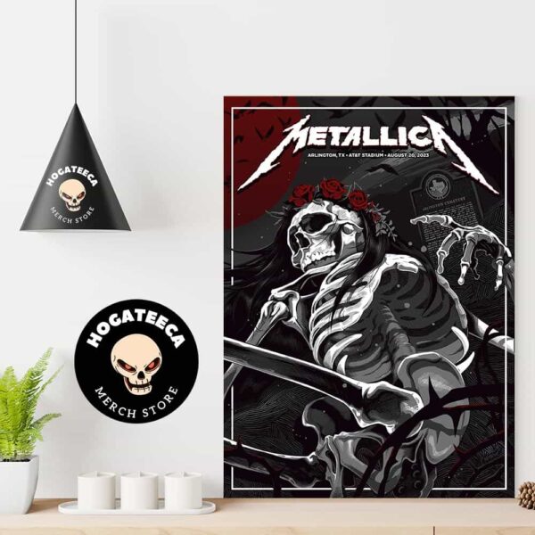 Metallica No Repeat Weekend Of The 2023 European M72 World Tour On August 20 In Arlington Tx At At And T At Stadium Poster Canvas