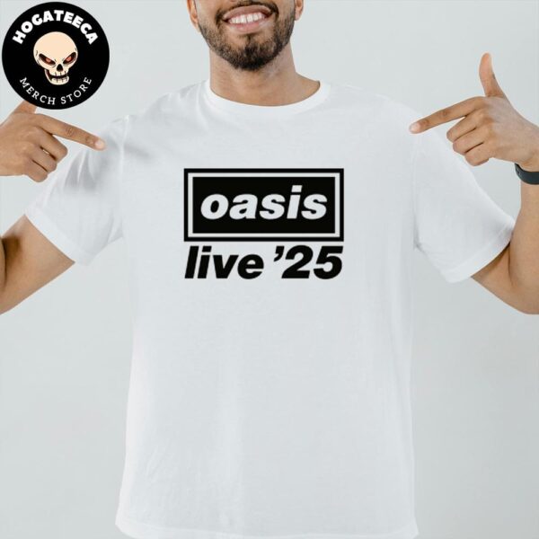 Oasis Live ’25 Concert Merchandise Logo Unisex T-Shirt