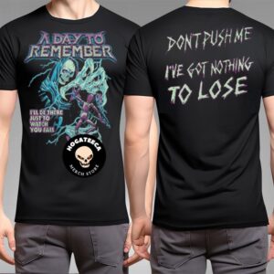 Official A Day To Remember Merchandise Puppeteer Skull I’ll Be There Just To Watch You Fall Two Sides T-Shirt