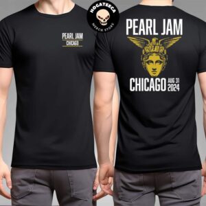 Pearl Jam Merch Event Shirt For Chicago Illinois At Wrigley Field On August 31 2024 Two Sides T Shirt