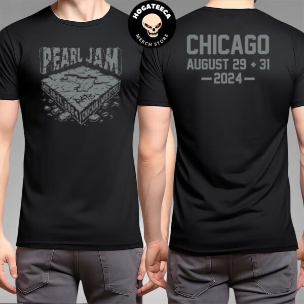 Pearl Jam Merch Rat Hole Tee For Chicago Illinois At Wrigley Field On August 29-31 2024 Two Sides Unisex T-Shirt