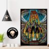 Pearl Jam With Glen Hansard Merch Poster Art By Justine McAllister For Chicago Illinois At Wrigley Field On August 29-31 2024  Home Decor Poster Canvas