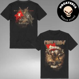 Powerwolf Wolfsnachte Tour 2024 In Zurich On 16 October Merchandise Two Sides T-Shirt