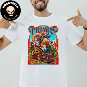 Primus Poster For Show In Colorado Springs Co At Ford Amphitheater On August 24th 2024 Unisex T-Shirt