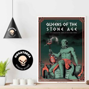 Queens Of The Stone Age Merch Poster For Show At Ama Music Festival In Bassano Del Grappa Italy On 05 Jul 2024 Home Decor Poster Canvas