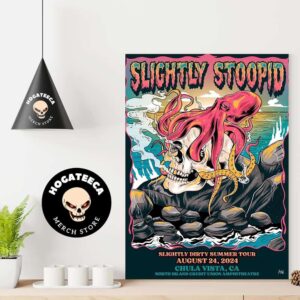 Slightly Stoopid Slightly Dirty Summer Tour On August 24 2024 In Chula Vista CA At North Island Credit Union Amphitheatre Poster Canvas