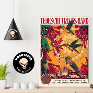 Tadeschi Trucks Band Merch Poster For Bridgeport Ct At Hartford Healthcare Amphiteater On August 23 2024 Poster Canvas