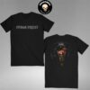 The Sin After Sin Gold Judas Priest’s 45th Anniversary Sin Album Art And A Gold Judas Priest Logo Merchandise Two Sides T-Shirt