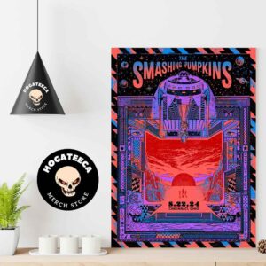 The Smashing Pumpkins North American Tour 2024 Merch Poster For Concert In Cincinnati Ohio On August 22 2024 Home Decor Poster Canvas