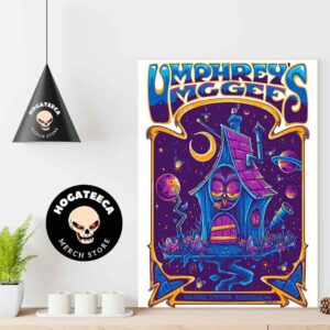 Umphrey’s MCgee Merch Poster Fow Show At Slavage Station In Asheville NC On Aug 30-31 2024 Poster Canvas