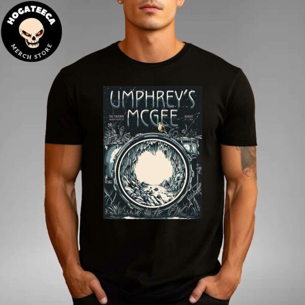 Umphrey’s MCgee Merch Poster For Show At The Caverns In Grundy County Tn On August 25 2024 Merchandise T-Shirt