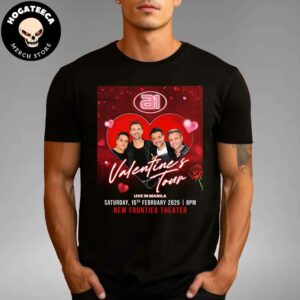 A1 Valentine’s Tour 2025 On February 15 2025 At The New Frontier Theater Merch Unisex T-Shirt