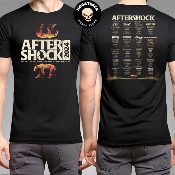 Aftershock 2024 At Discovery Park In Sacramento CA On Oct 10-11-12-13 Merchandise Two Sides T-Shirt