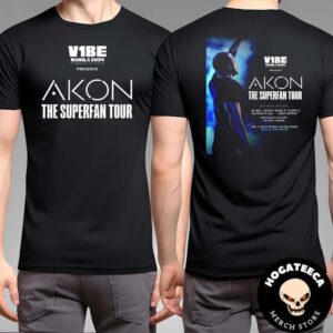 Akon’s The Superfan Tour Live At V1be Manila The Sm Mall Of Asia Arena On December 3 2024 Merch Two Sides Unisex T-Shirt