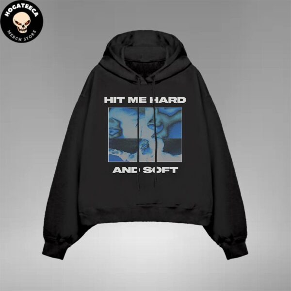 Billie Eilish Hit Me Hard and Soft 2024 Thermal Photo Title Pullover Black Hoodie