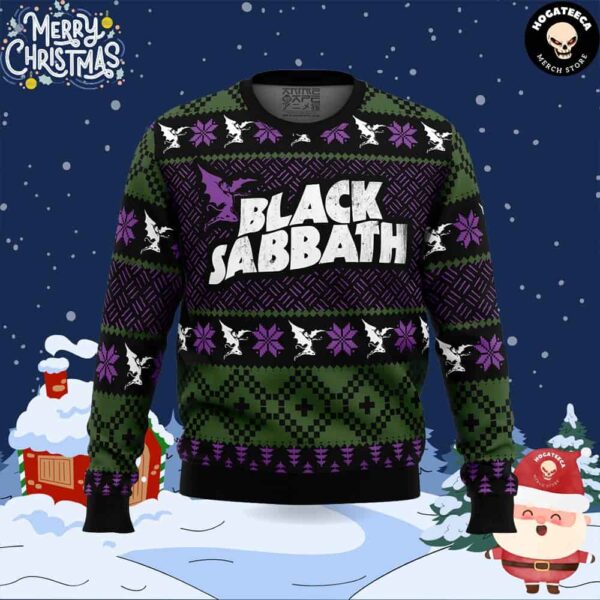 Black Sabbath Chirstmas Gifts 2024 Xmas For Family And Friends Ugly Sweater