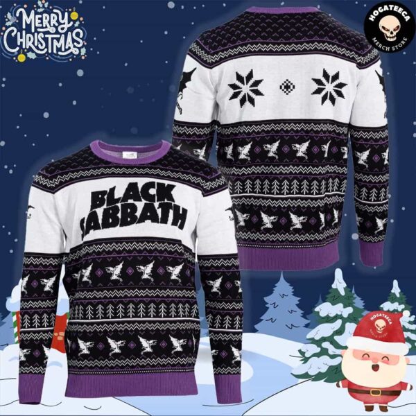 Black Sabbath Flying Demon Ugly Christmas Sweater Chirstmas Gifts 2024 Xmas For Family And Friends Ugly Sweater