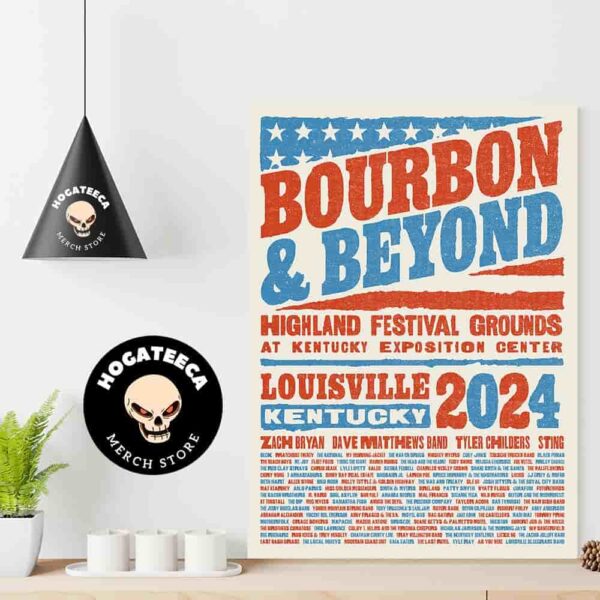 Bourbon And Beyond 2024 Merch Highland Festival Grounds At Kentucky Exposition Center On September 19-22 In Louisville Kentucky Lineup Home Decor Poster Canvas