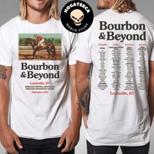 Bourbon And Beyond 2024 Merch Shirt Highland Festival Grounds At Kentucky Exposition Center On September 19-22 In Louisville Kentucky Lineup Horseback Two Sides T-Shirt