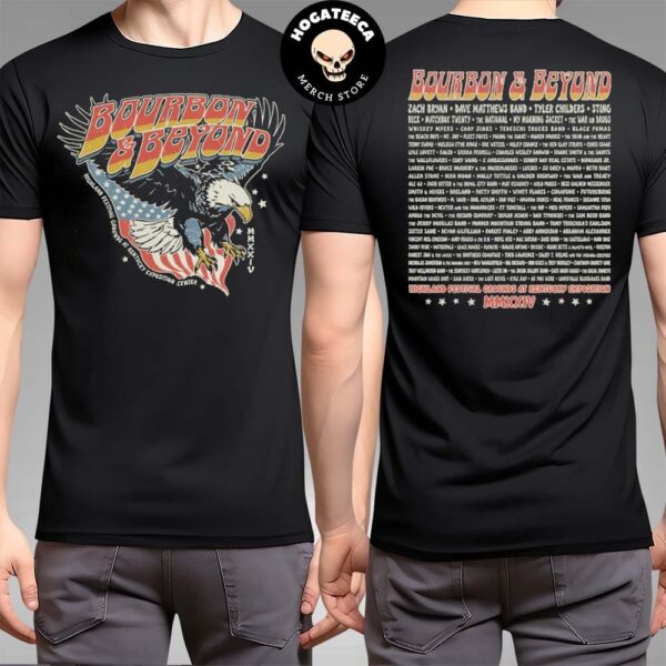 Bourbon And Beyond 2024 Merch Shirt Highland Festival Grounds At Kentucky Exposition Center On September 19-22 In Louisville Kentucky Lineup Skybound Vintage Two Sides T-Shirt