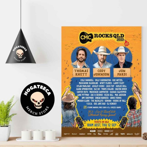 CMC Rocks Have Announced Their 2025 Lineup Headlined By Thomas Rhett Cody Johnson And John Pardi Home Decor Poster Canvas