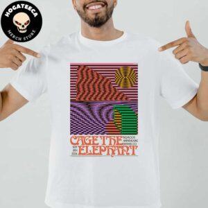 Cage The Elephant Merch Poster For Red Rocks Amphitheatre Denver CO On Sep 18th 2024 Unisex T Shirt