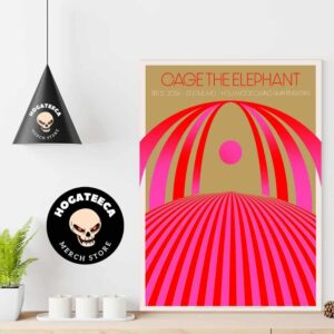 Cage The Elephant Merch Poster For Show In St Louis September 11 2024 Home Decor Poster Canvas