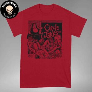 Circle Jerks North American Tour 2024 Classrom Red Merchandise Unisex T-Shirt