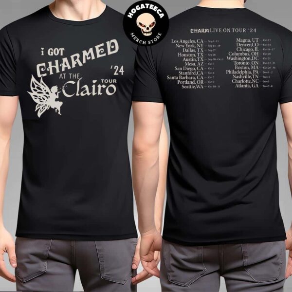 Clairo The Charm Tour 2024 I Got Charmed At The Clairo Tour Schedule Two Sides Merch Unisex T-Shirt