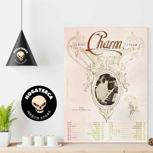 Clairo The Charm Tour 2024 Schedule List Home Decor Poster Canvas