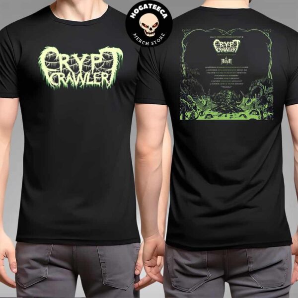 Crypt Crawler 2024 Australia Immortality Tour Schedule List Merchandise Two Sides Unisex T-Shirt