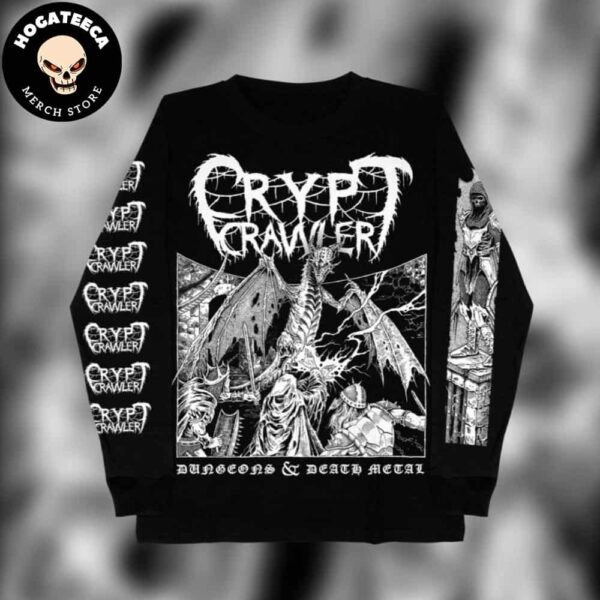 Crypt Crawler Dungeons And Death Metal Merchandise Long Sleeve All Over Print Shirt