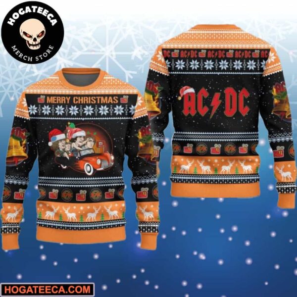 AC DC Super Car Chirstmas Gifts 2024 Xmas For Family And Friends Ugly Sweater