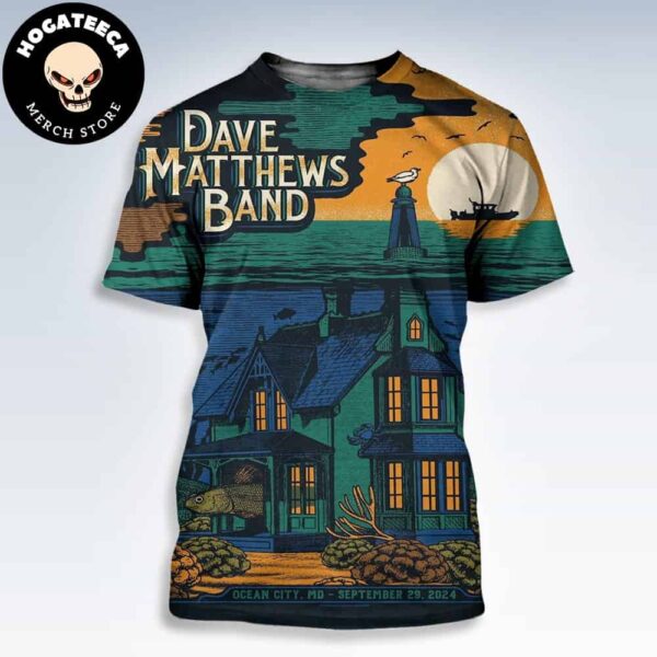 Dave Matthews Band Merch In Ocean City MD On September 29 2024 All Over Print Shirt